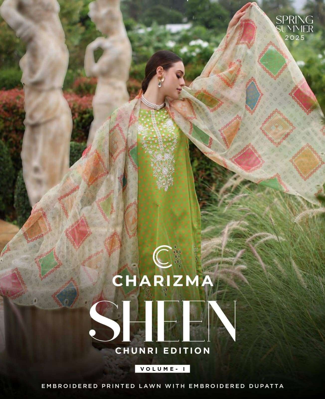 Sheen Chunri Edition Vol 1 Lawn Collection 2025 by Charizma